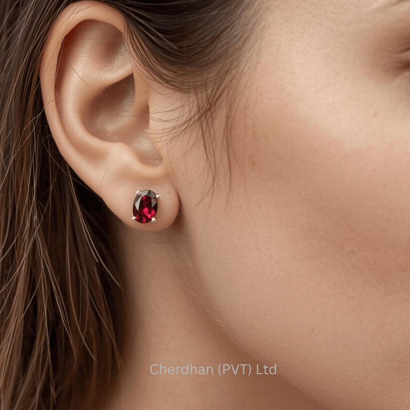 Handmade Garnet Earrings