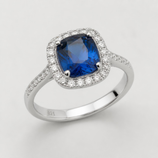 Cushion Cut Blue Spinel